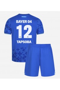 Bayer Leverkusen Edmond Tapsoba #12 Jalkapallovaatteet Lasten Kolmas peliasu 2025-26 Lyhythihainen (+ Lyhyet housut)